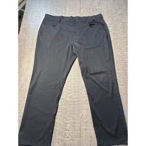 Travis Mathis black pants 40 x 30 lightweight five pocket Golf  Performance